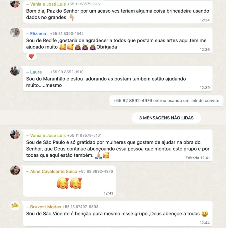 DEPOIMENTOS GRUPO